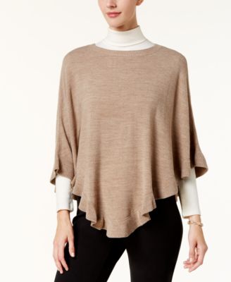 karen scott poncho sweater