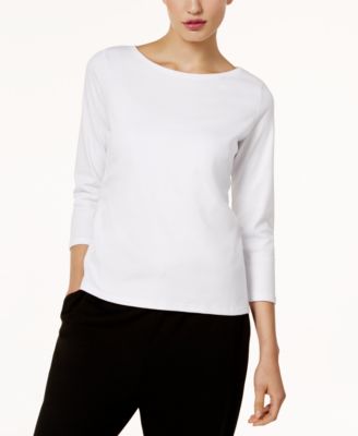 eileen fisher ballet neck tee