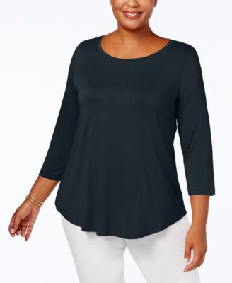 macy's plus size tops jm collection