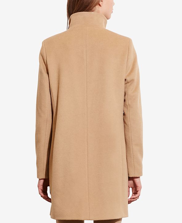 Lauren Ralph Lauren Buckle-Front Coat, Created for Macy's & Reviews ...