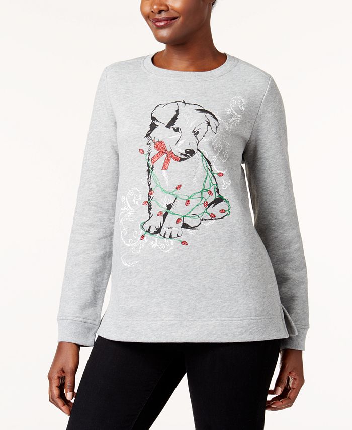 macys karen scott petite sweatshirts