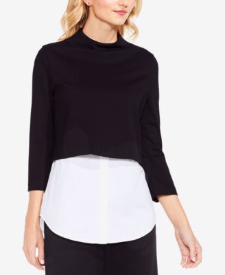 vince camuto layered look top