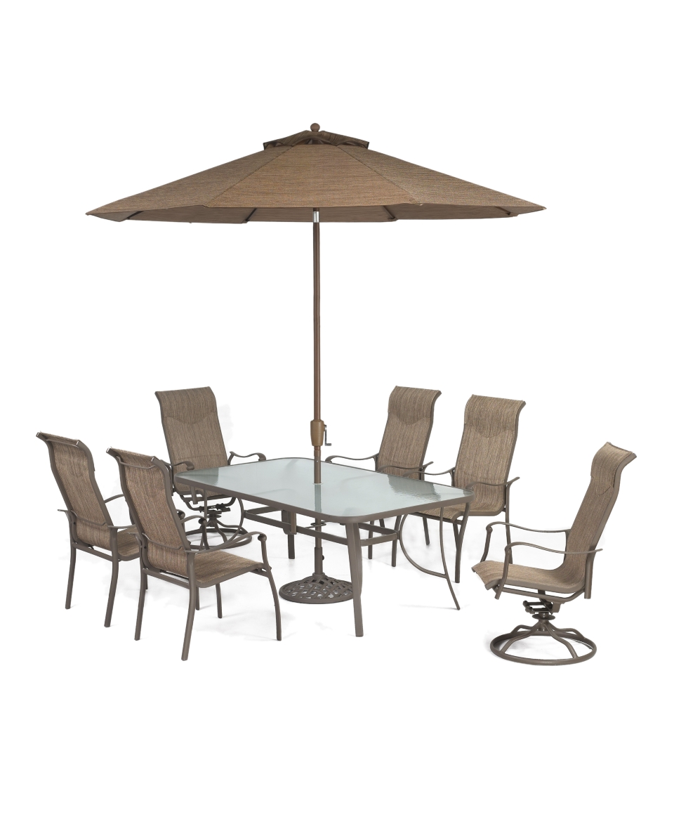 Oasis Outdoor Patio Furniture, 12 Piece Set (72 x 42 Dining Table, 4