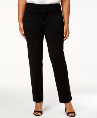 ponte knit plus size pants