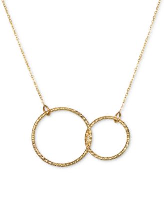 interlocking circle pendant