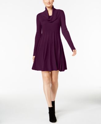 funnel neck jumper dress