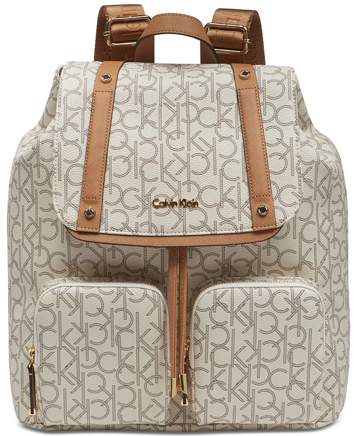 Calvin Klein Hudson Cargo Signature Backpack & Reviews - Handbags ...