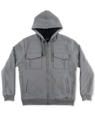 mens sherpa fleece lined hoodie