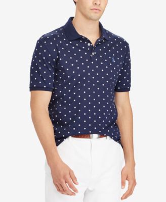 Classic-Fit Soft-Touch Dot Print Polo 