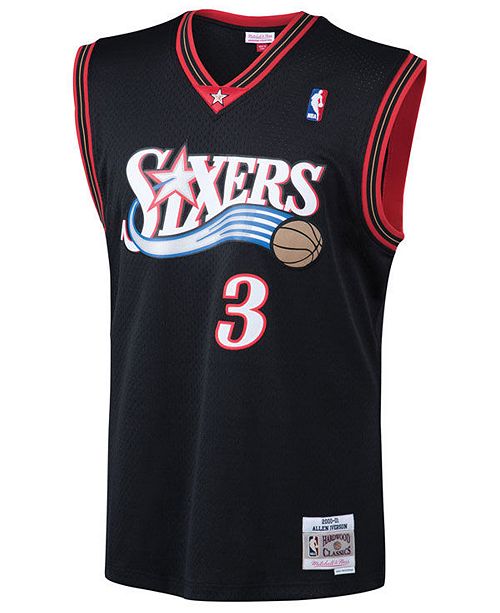 Mitchell Ness Men S Allen Iverson Philadelphia 76ers Hardwood Classic Swingman Jersey Reviews Sports Fan Shop By Lids Men Macy S