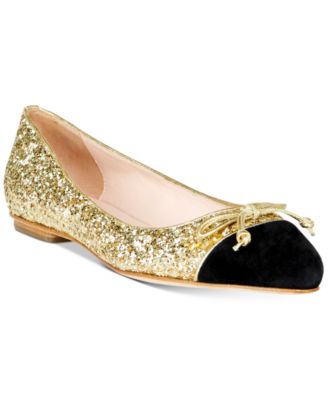kate spade glitter flats