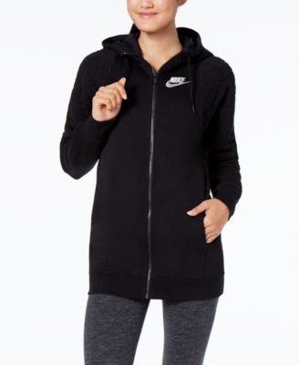 nike quilted hoodie