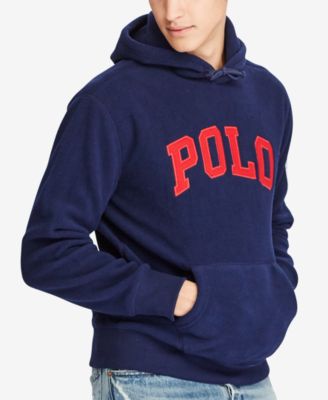 fleece polo hoodie