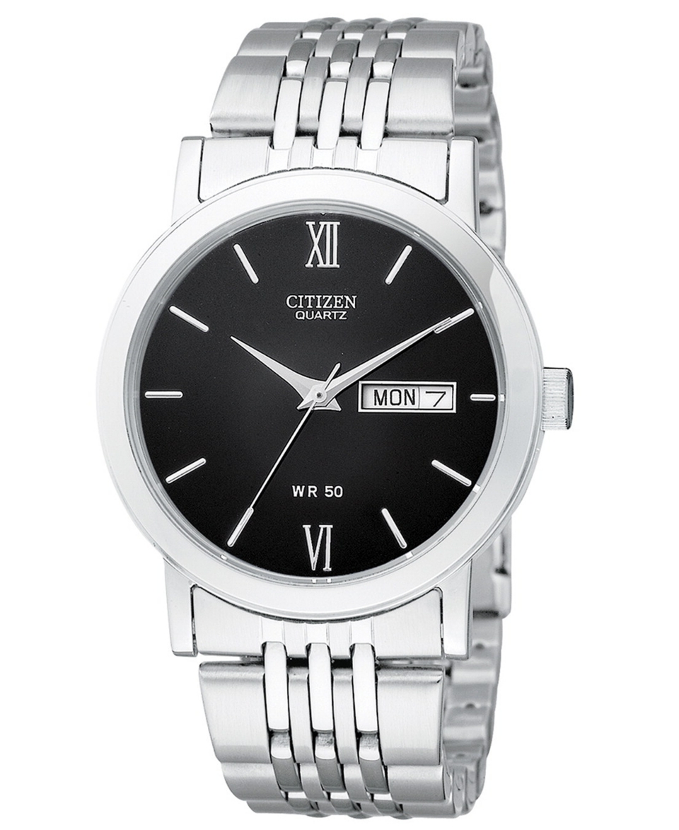 Citizen Watch, Mens Stainless Steel Bracelet 36mm BK4050 54E   All