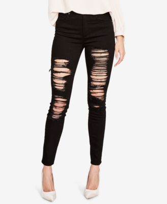 black ripped jeans macys