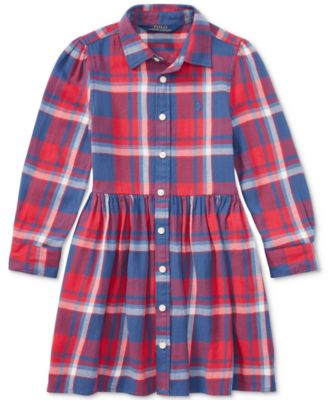 flannel girls dress