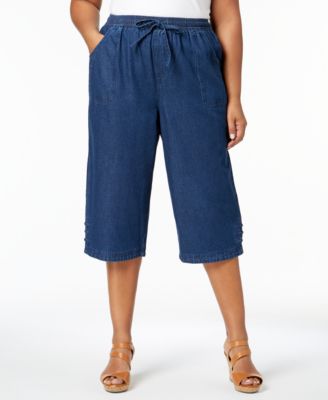 macys plus size capri pants