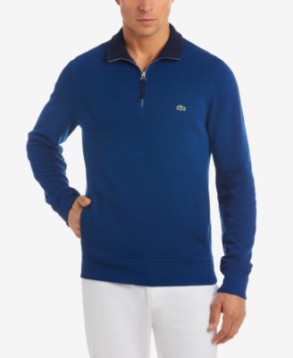 lacoste quarter zip sweatshirt