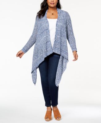 draped cardigan plus size