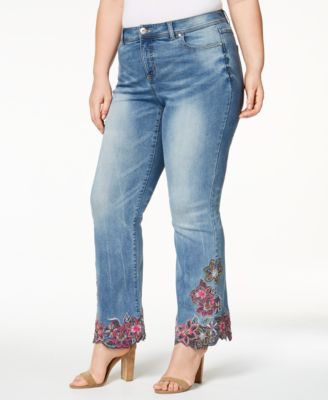 macys embroidered jeans
