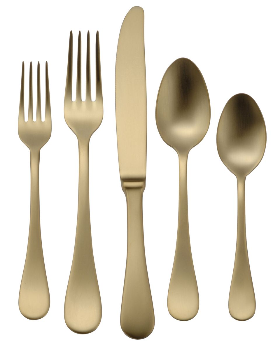 Marchesa by Lenox Flatware 18/10, Imperial Caviar Gold Collection