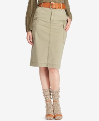 ralph lauren denim skirt macy's