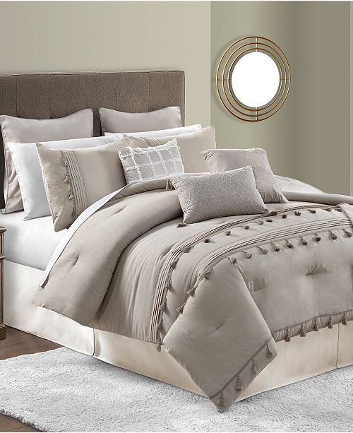 Sunham Closeout Tifton 10 Pc King Comforter Set Reviews Bed In A Bag Bed Bath Macy S