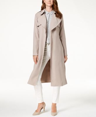 cole haan drapey belted trench coat