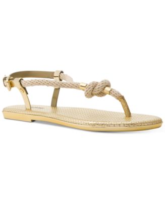 macys white flat sandals