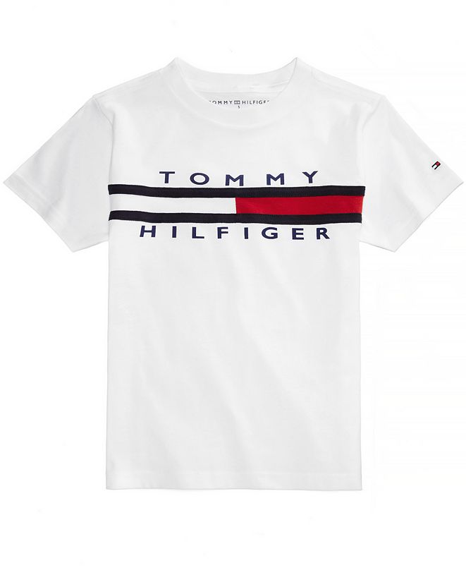 Tommy Hilfiger Graphic-Print Cotton T-Shirt, Big Boys & Reviews ...