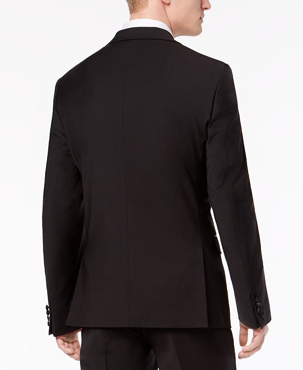 Calvin Klein Men's X-Fit Slim-Fit Infinite Stretch Black Tuxedo Suit ...