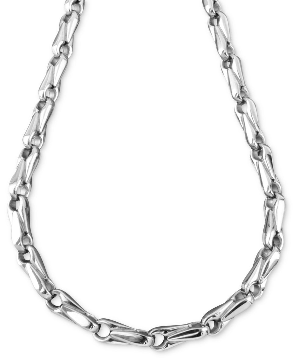 Mens Stainless Steel Necklace, 24 Marina Link   Necklaces   Jewelry