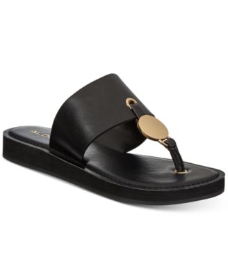 yilania coin slide sandals