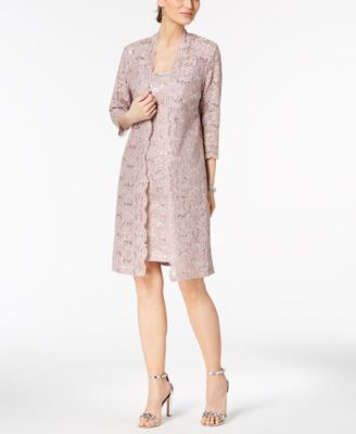 sheath dress with duster jacket