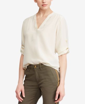 macys silk blouses