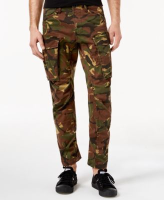 Tapered Fit Stretch Camo Cargo Pants 