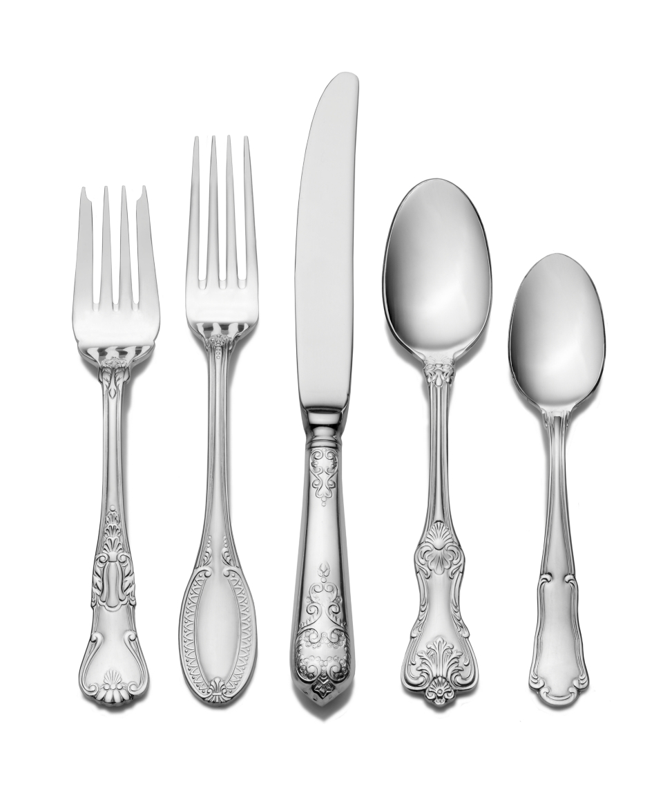 Wallace Flatware 18/10, Hotel Lux 77 Piece Set   Flatware & Silverware