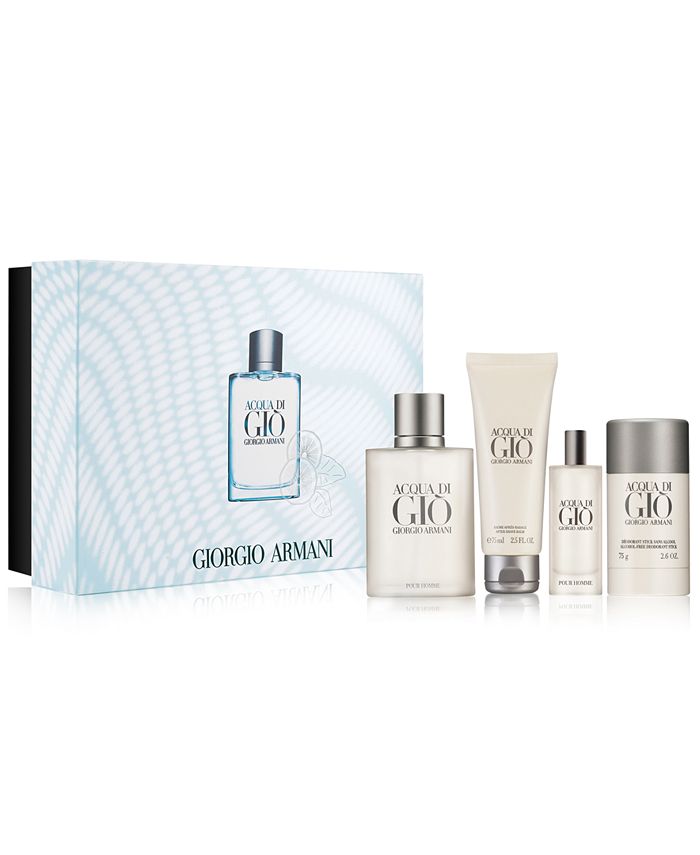 Giorgio Armani Men S 4 Pc Acqua Di Gio Gift Set Reviews All Perfume Beauty Macy S