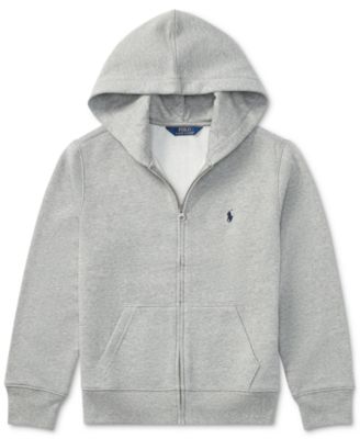 grey polo hoodie