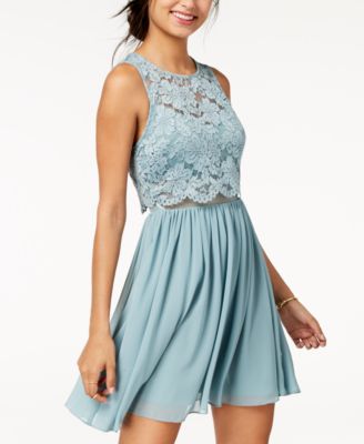 juniors turquoise dress