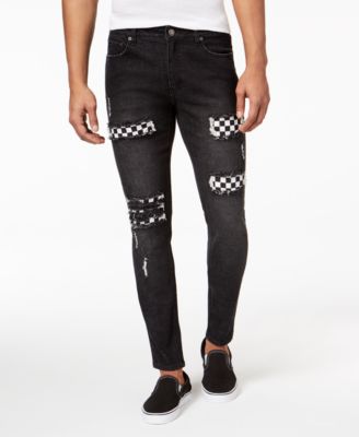 checkered jeans mens