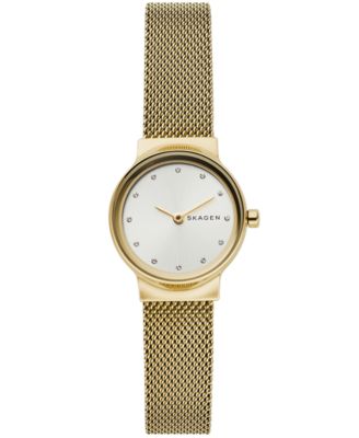 gold mesh bracelet watch