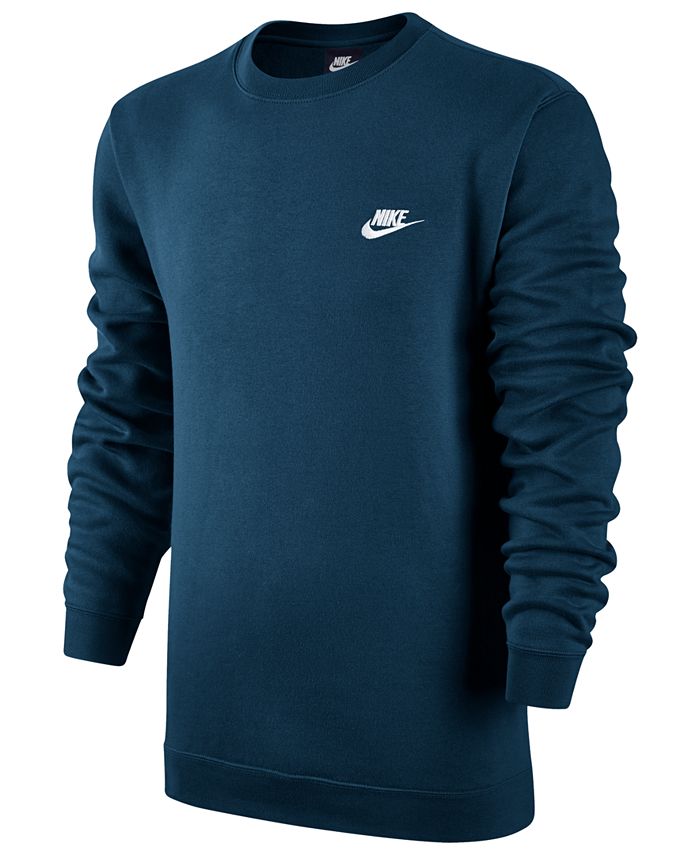 Nike Men's Crewneck Fleece Sweatshirt & Reviews - Hoodies & Sweatshirts ...