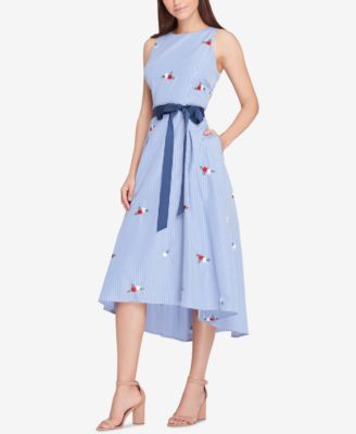 tahari midi fit & flare dress