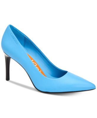 calvin klein blue pumps