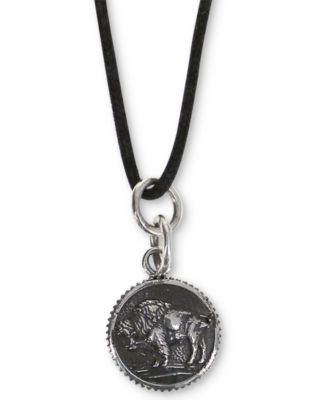 mens black string necklaces