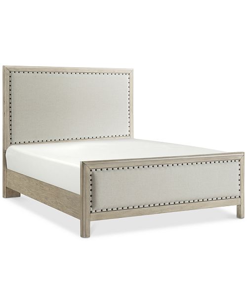 Furniture Parker Upholstered Queen Bed Created For Macy S Reviews Furniture Macy S