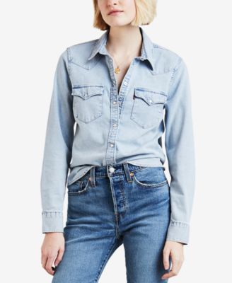 levi's jean shirt womens