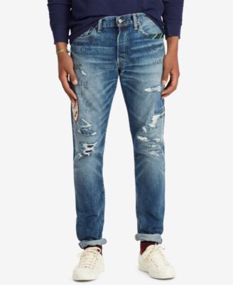 ralph lauren patched jeans