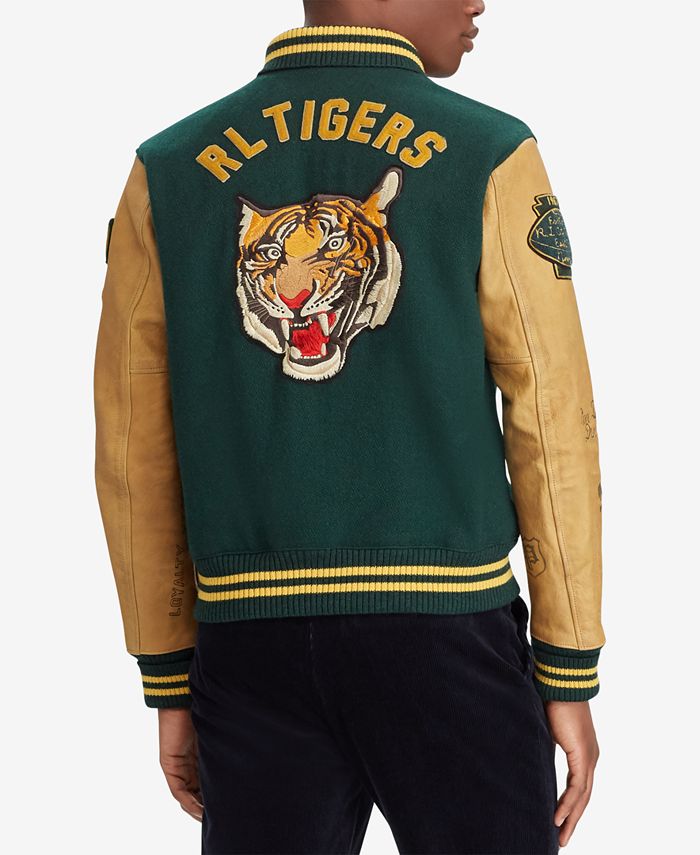 Polo Ralph Lauren Men's Patch Letterman Jacket & Reviews Coats & Jackets Men Macy's
